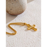 Chloe Cross Pendant Necklace – Vintage & Timeless Charm Jewelry | Huna Jewelry