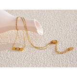 Moira Three Star Pendant Necklace – 18K Gold, Waterproof & Stylish | Huna Jewelry