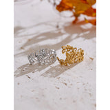 Della Leaves Cuff Earrings – Non-Pierced & Hypoallergenic Jewelry | Huna Jewelry