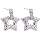 Leighton Star Drop Earrings – Vintage & Waterproof Statement | Huna Jewelry