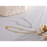 Olivia Heart Anklet – Dainty Waterproof Chain Ankle Bracelet | Huna Jewelry