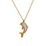 Adelfa Dolphin Pendant Necklace – Cute & Classic Animal Jewelry | Huna Jewelry