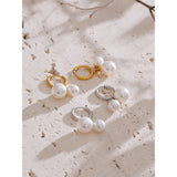 Lilibet Pearl Drop Earrings – Elegant & Timeless Dangle Jewelry | Huna Jewelry