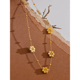 Hosanna Pearl Flowers Necklace – Elegant & Timeless Jewelry | Huna Jewelry