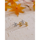 Brooke Flower Stud Earrings – Elegant, Chic & Perfect for Daily Wear | Huna Jewelry