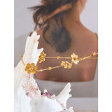 Nara Flower Chain Necklace – Delicate & Waterproof Jewelry | Huna Jewelry