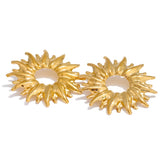 Polly Sunflower Earrings – Bold & Waterproof Statement Jewelry | Huna Jewelry