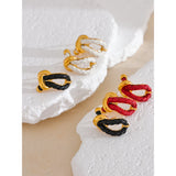 Jodie Knot Stud Earrings – Water Resistant & Stylish Jewelry | Huna Jewelry