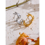 Morgan X-Shape Stud Earrings – Minimalist & Stylish Everyday Jewelry | Huna Jewelry