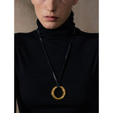 Zay Round Pendant Necklace – Trendy & Minimalist Jewelry | Huna Jewelry