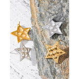 Nilda Star Earrings – Textured Waterproof Design, Stylish & Durable | Huna Jewelry