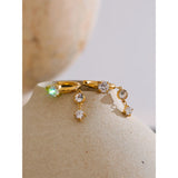 Lumi Crystal Drop Earrings – Delicate & Elegant Jewelry | Huna Jewelry