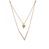 Eira V Layered Necklace – Dainty & Stylish Minimalist Jewelry | Huna Jewelry