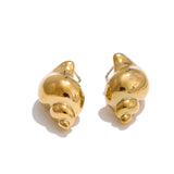 Vega Conch Stud Earrings – Unique & Stylish Sea Shell Jewelry | Huna Jewelry