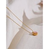 Lala Heart Pendant Necklace – Dainty Pink Romantic Jewelry | Huna Jewelry
