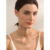 Shelby | Star Pendant Necklace – Multicolored Zircon Stones – Women's Dainty Jewelry – Stainless Steel