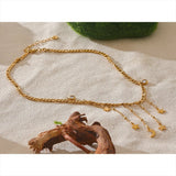 Sloane Star & Moon Drop Pendant – Dainty Link Chain Necklace | Huna Jewelry