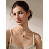 Sofia Ball Pendant Necklace – Sleek Clavicle Chain Jewelry for Women | Huna Jewelry