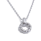 Sophia Hollow Circle Pendant – Minimalist Collar Necklace for Women | Huna Jewelry