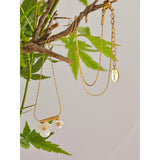 Stella Floral Pendant Necklace – Delicate Collar Jewelry for Women | Huna Jewelry