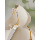 Stella Floral Pendant Necklace – Delicate Collar Jewelry for Women | Huna Jewelry