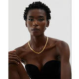 Stevie Snake Chain Necklace – Sleek & Sparkling Jewelry | Huna Jewelry