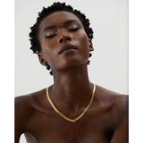 Stevie Snake Chain Necklace – Sleek & Sparkling Jewelry | Huna Jewelry