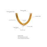 Stevie Snake Chain Necklace – Sleek & Sparkling Jewelry | Huna Jewelry
