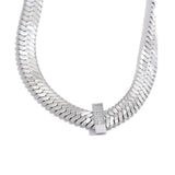 Stevie Snake Chain Necklace – Sleek & Sparkling Jewelry | Huna Jewelry