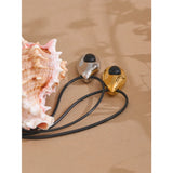Suki Long Leather Necklace – Water Drop Pendant Statement Jewelry | Huna Jewelry