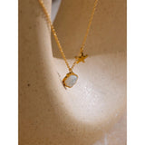 Summer Starfish & Shell Pendant Necklace – Dainty Beach Jewelry | Huna Jewelry