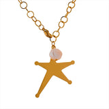 Sutton Star & Natural Pearl Necklace – Chic Pendant Jewelry | Huna Jewelry
