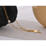 Sutton Star & Natural Pearl Necklace – Chic Pendant Jewelry | Huna Jewelry