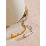 Sydney Waterdrop Pendant Necklace – Long & Minimalist Jewelry | Huna Jewelry