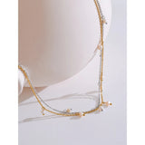 Tabitha Pearl Link Chain Necklace – Elegant Freshwater Jewelry | Huna Jewelry