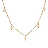 Tabitha Pearl Link Chain Necklace – Elegant Freshwater Jewelry | Huna Jewelry