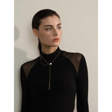 Tallulah Pearl Y Necklace – Delicate & Elegant Charm Jewelry | Huna Jewelry