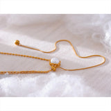 Tallulah Pearl Y Necklace – Delicate & Elegant Charm Jewelry | Huna Jewelry