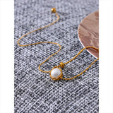Tallulah Pearl Y Necklace – Delicate & Elegant Charm Jewelry | Huna Jewelry