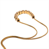 Tara Square Bead Chain Necklace – Sleek & Waterproof Jewelry | Huna Jewelry