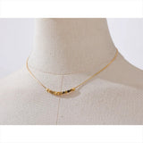 Tara Square Bead Chain Necklace – Sleek & Waterproof Jewelry | Huna Jewelry