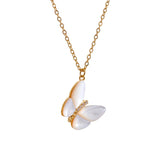 Taylor Shell Butterfly Pendant Necklace – Delicate & Sparkling Jewelry | Huna Jewelry