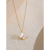 Taylor Shell Butterfly Pendant Necklace – Delicate & Sparkling Jewelry | Huna Jewelry