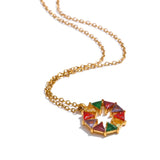 Tessa Rainbow Pendant Necklace – Colorful CZ Sparkle Jewelry Gift | Huna Jewelry