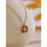 Tessa Rainbow Pendant Necklace – Colorful CZ Sparkle Jewelry Gift | Huna Jewelry
