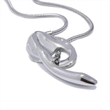 Theodora Textured Pendant Necklace – Sleek Chain & Waterproof Design | Huna Jewelry