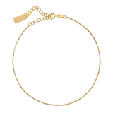 Twisted Gold Anklet Bracelet for Women - Hypoallergenic & Waterproof Jewelry