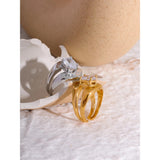 Tyra Wide Band Ring – Bling Cubic Zirconia Geometric Jewelry | Huna Jewelry