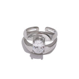 Tyra Wide Band Ring – Bling Cubic Zirconia Geometric Jewelry | Huna Jewelry