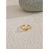 Udela Heart Cuff Ring – Thin Waterproof Minimalist Jewelry | Huna Jewelry